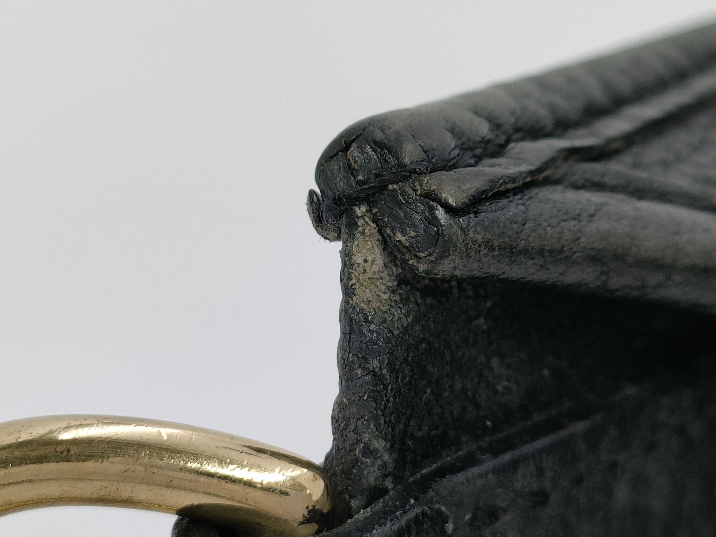 HERMES Evelyn Black Engraved Gold Hardware Shoulder Bag