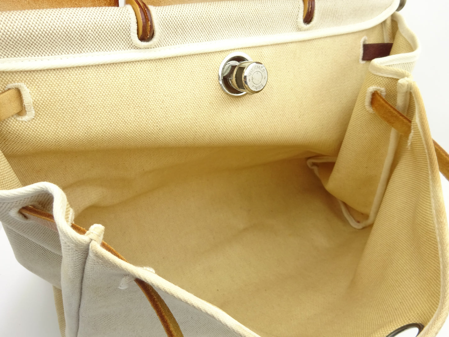 HERMES Airbag □G engraved handbag