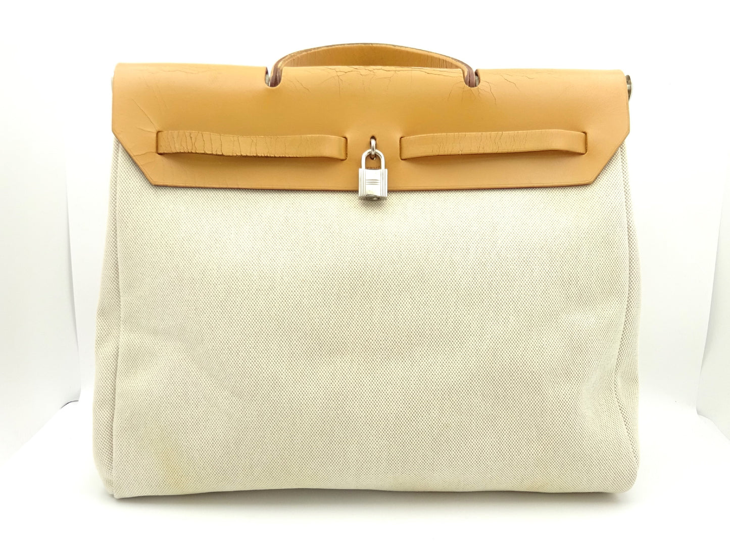 HERMES Airbag □G engraved handbag