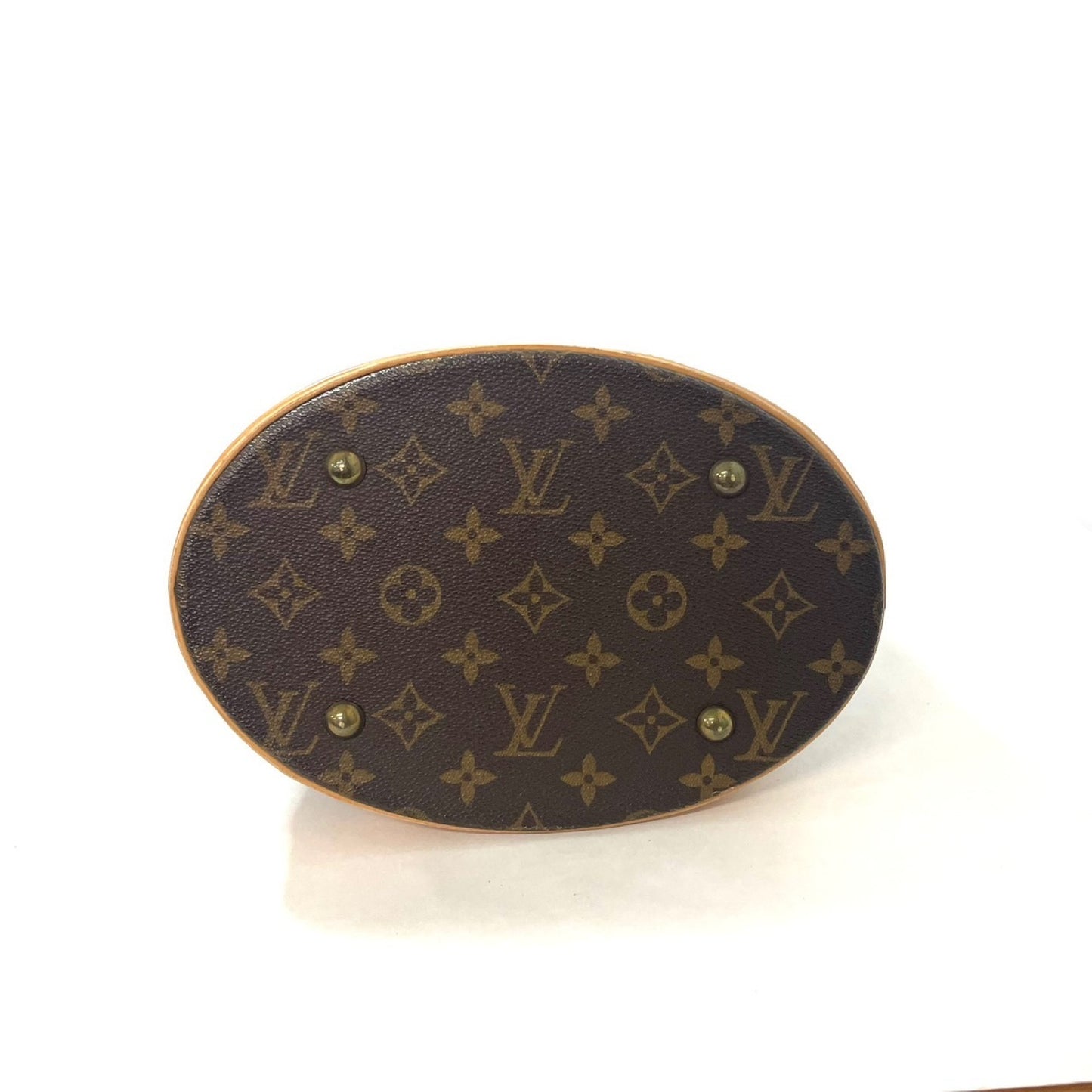 LOUIS VUITTON Monogram Bucket PM Tote Bag with Pouch