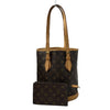 LOUIS VUITTON Monogram Bucket PM Tote Bag with Pouch