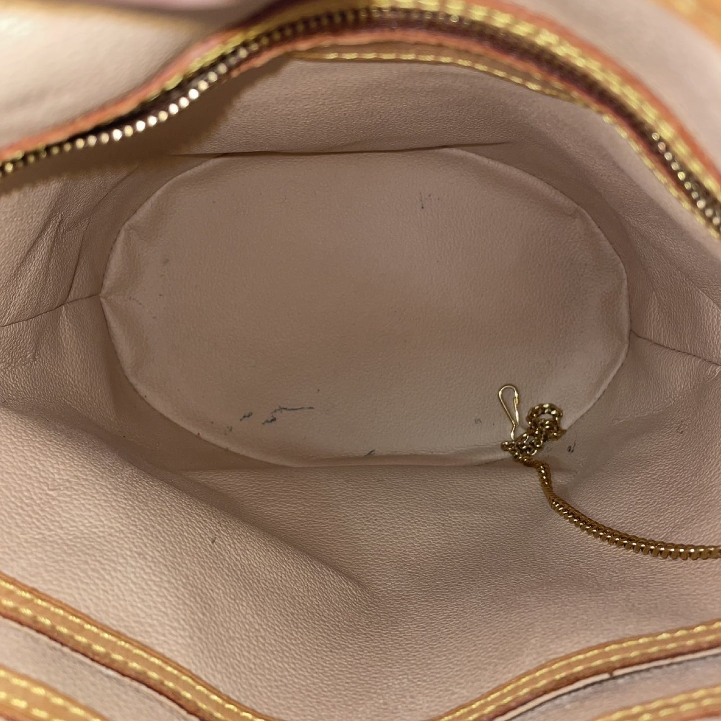 LOUIS VUITTON Monogram Bucket PM Tote Bag with Pouch