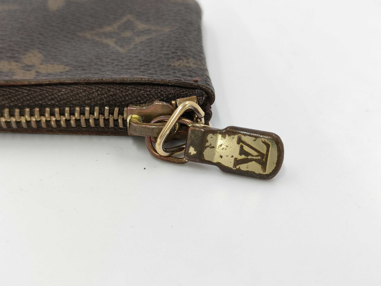 LOUIS VUITTON Monogram Pochette Cle M62650/CA0060 Coin Case
