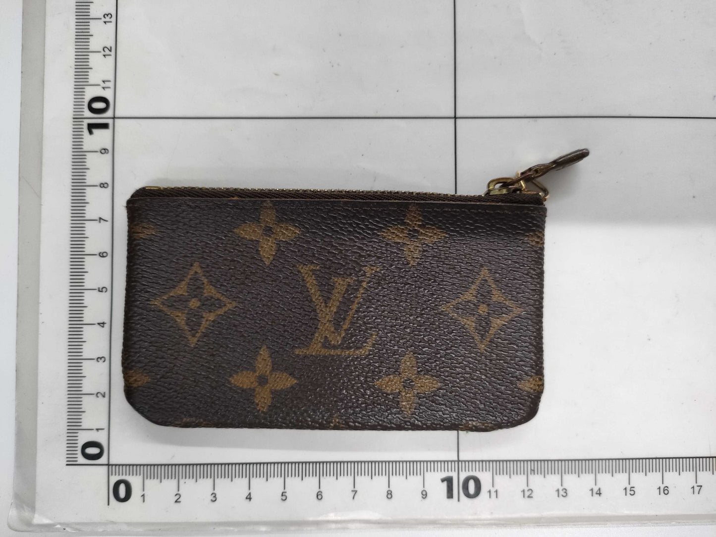 LOUIS VUITTON Monogram Pochette Cle M62650/CA0060 Coin Case