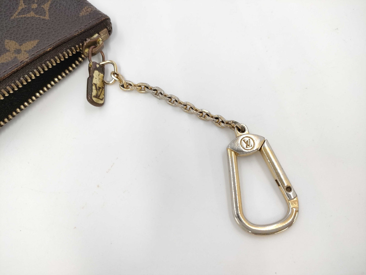 LOUIS VUITTON Monogram Pochette Cle M62650/CA0060 Coin Case
