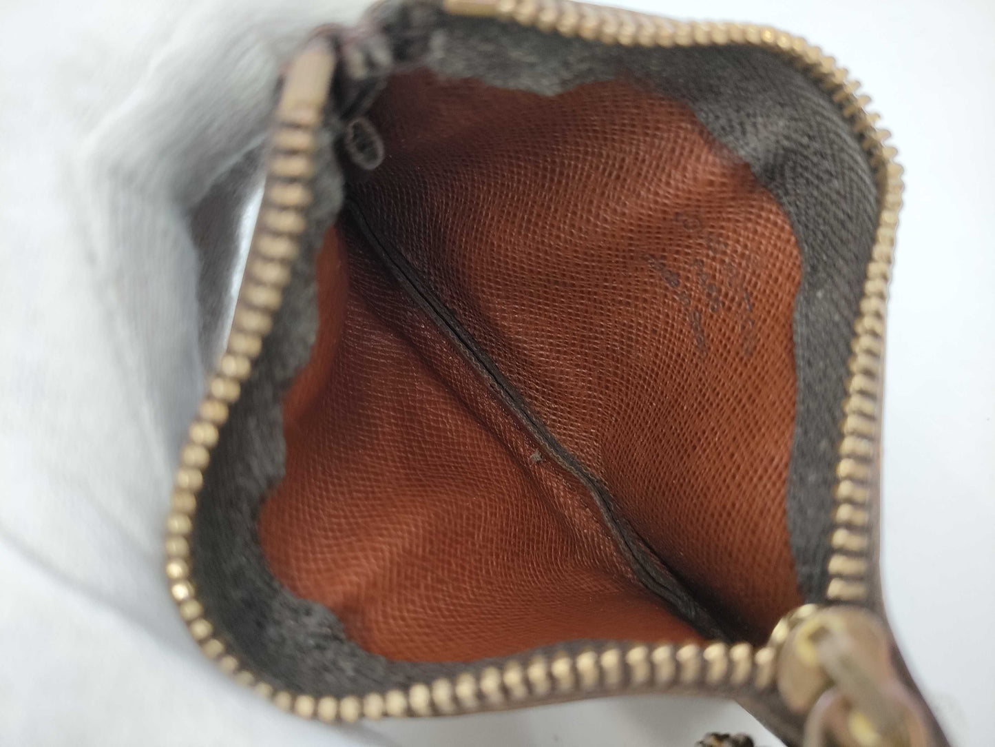 LOUIS VUITTON Monogram Pochette Cle M62650/CA0060 Coin Case