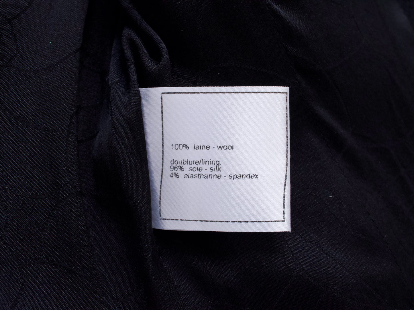 CHANEL 05C Trimmed Double Tweed Jacket, Size 36, Black, Anne Hathaway Jacket