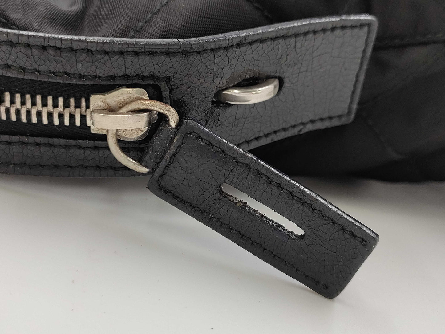 PRADA Quilted Taste Nylon Black Tote Bag