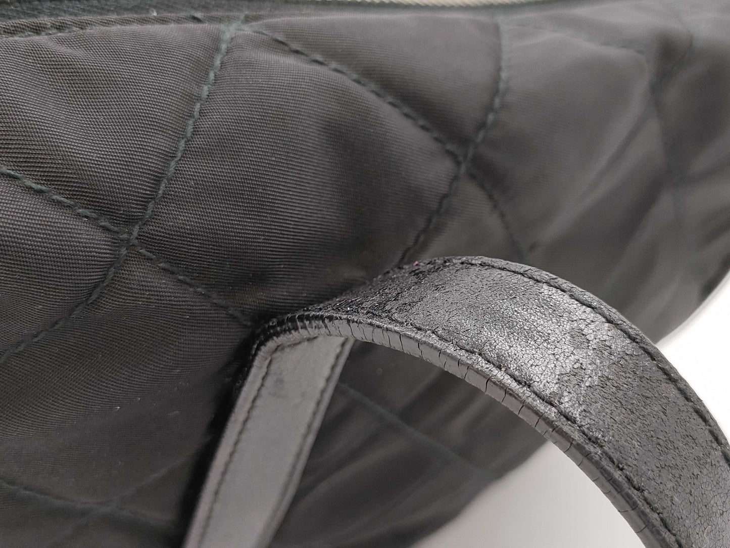PRADA Quilted Taste Nylon Black Tote Bag
