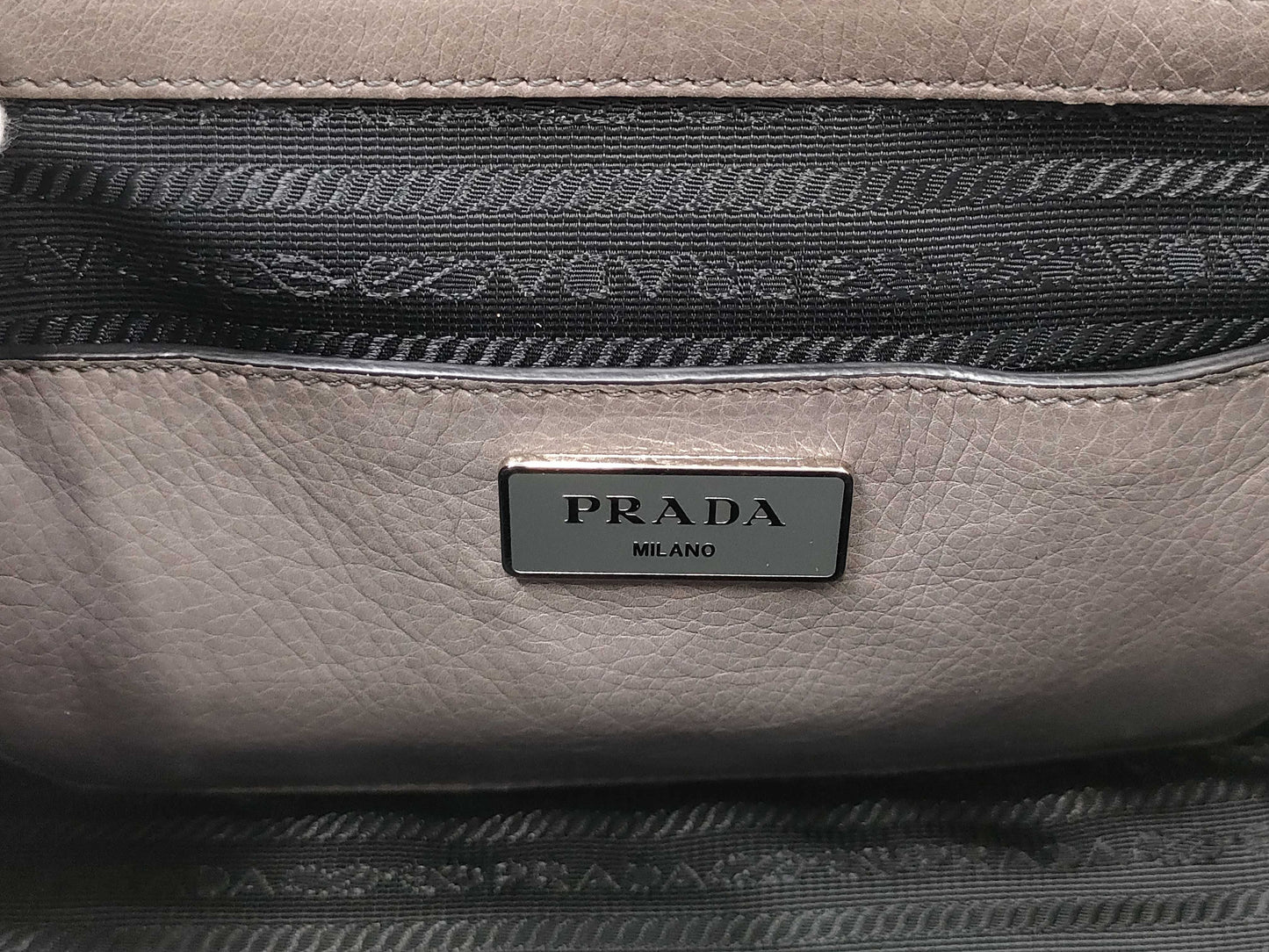PRADA Leather 2-way Shoulder Handbag