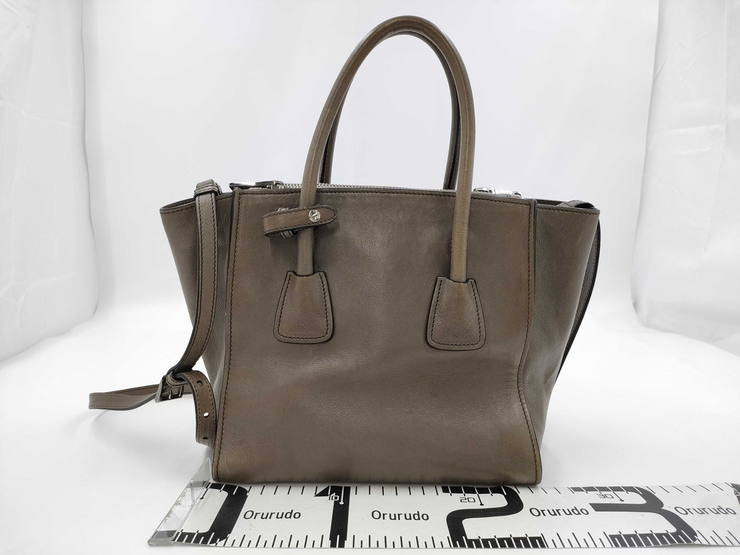 PRADA Leather 2-way Shoulder Handbag