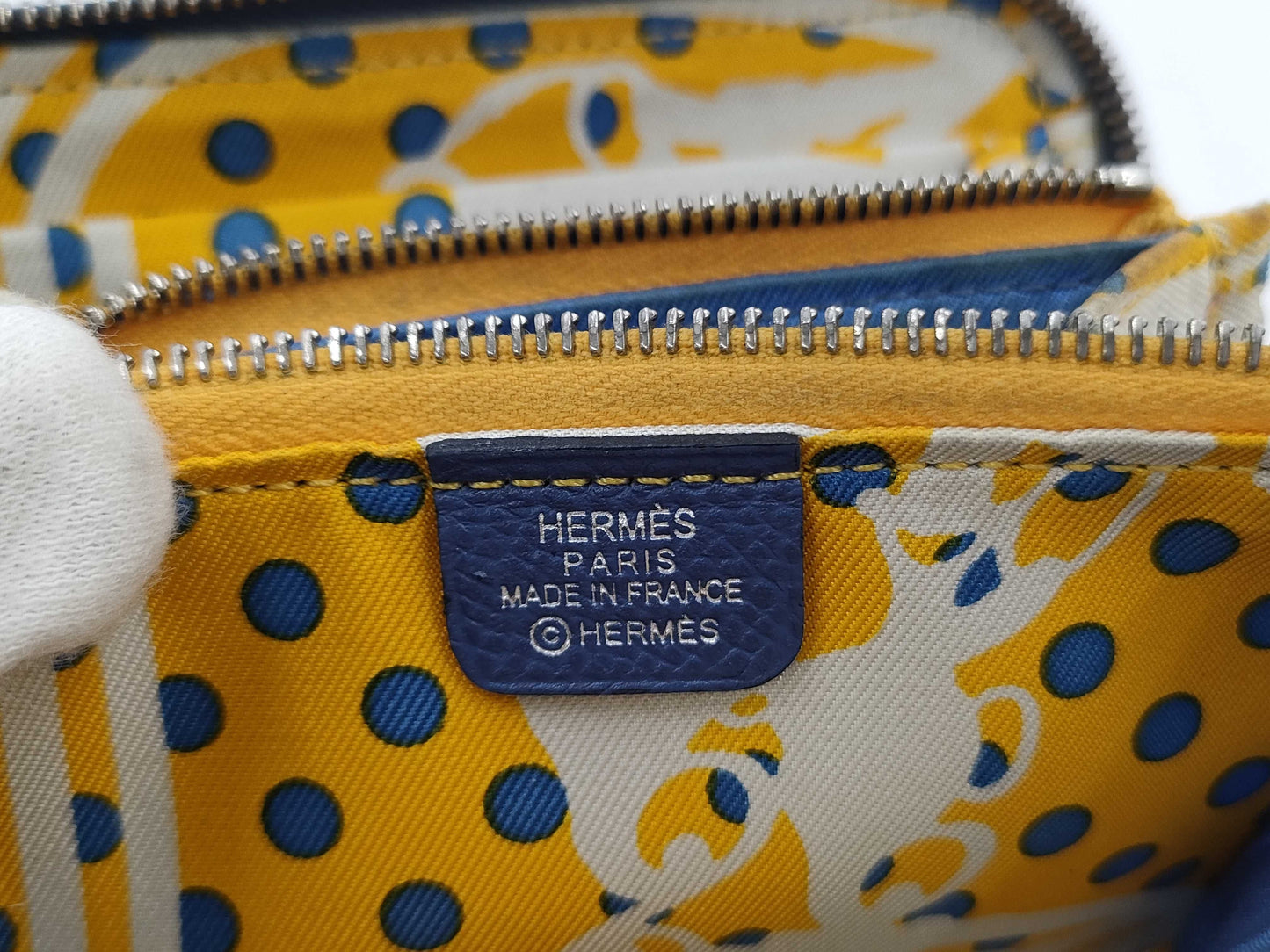 HERMES Azap Silkin Compact Wallet with C Stamp