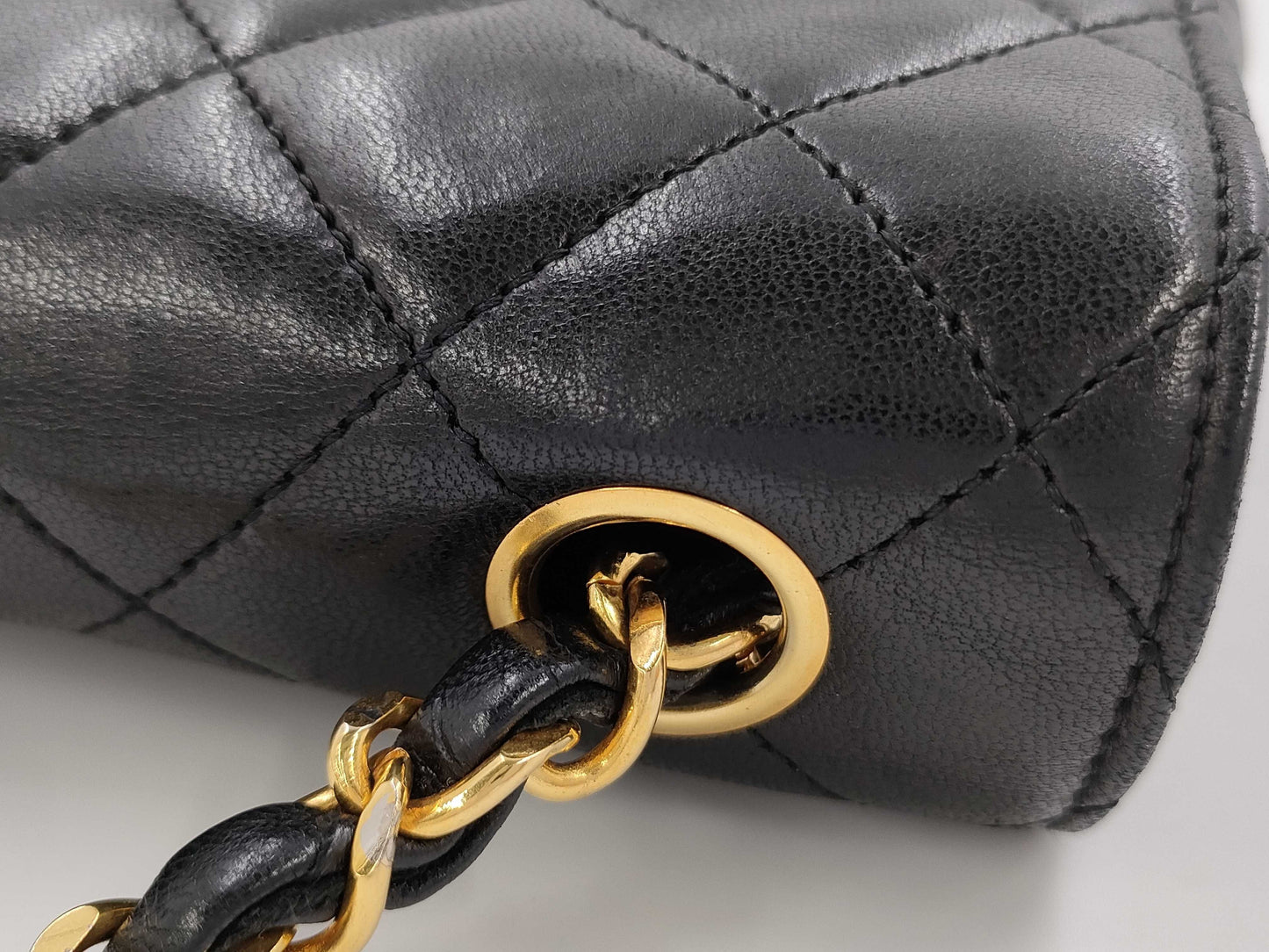 CHANEL Full Flap Matelasse Chain Shoulder Bag Lamb Shoulder Bag