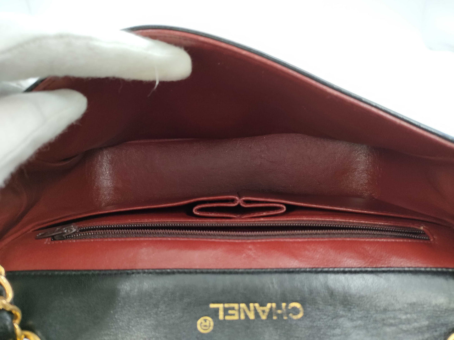 CHANEL Full Flap Matelasse Chain Shoulder Bag Lamb Shoulder Bag