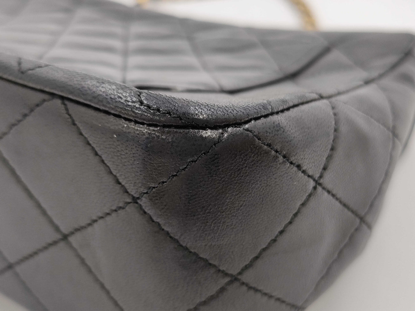 CHANEL Full Flap Matelasse Chain Shoulder Bag Lamb Shoulder Bag