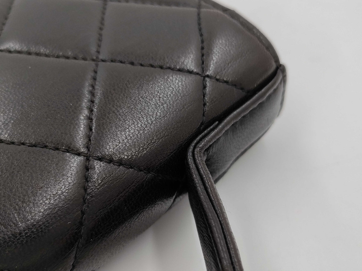 CHANEL Matelasse Square Handbag Lamb Handbag