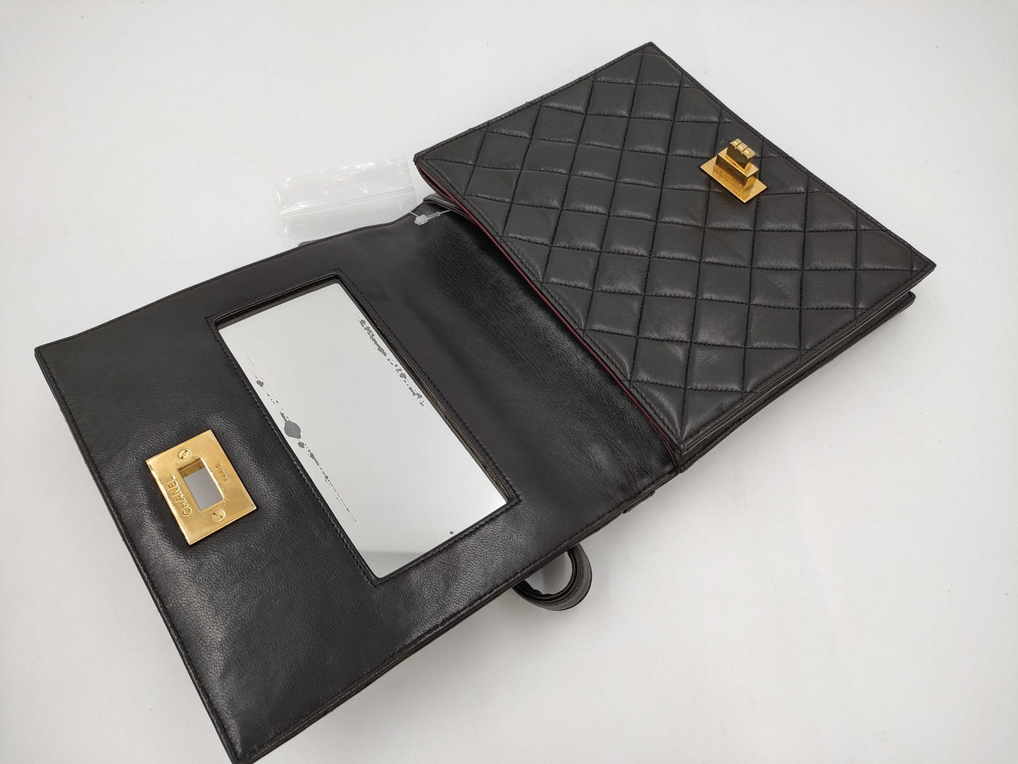 CHANEL Matelasse Square Handbag Lamb Handbag