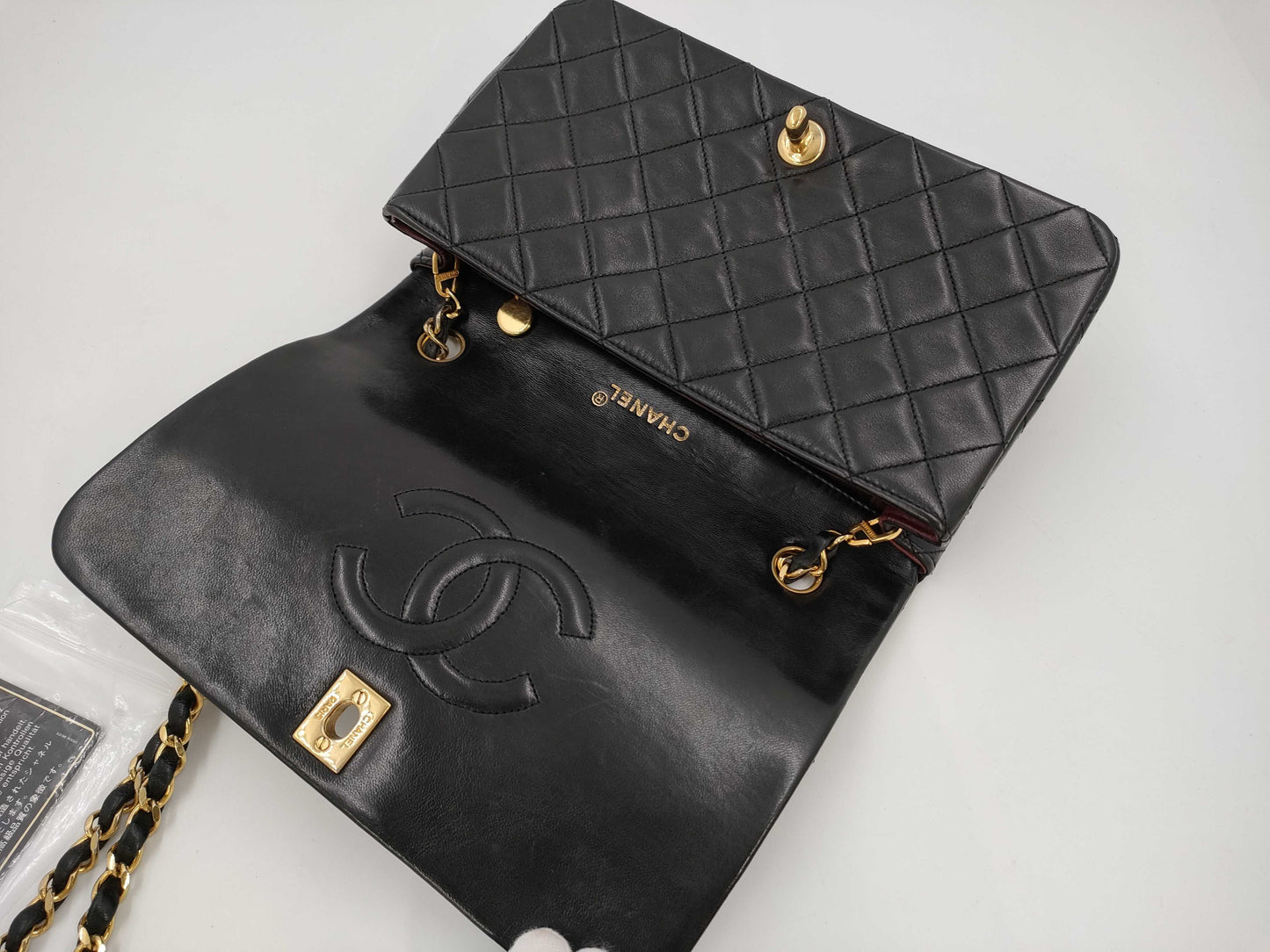 CHANEL Full Flap Matelasse Chain Shoulder Bag Lamb Shoulder Bag