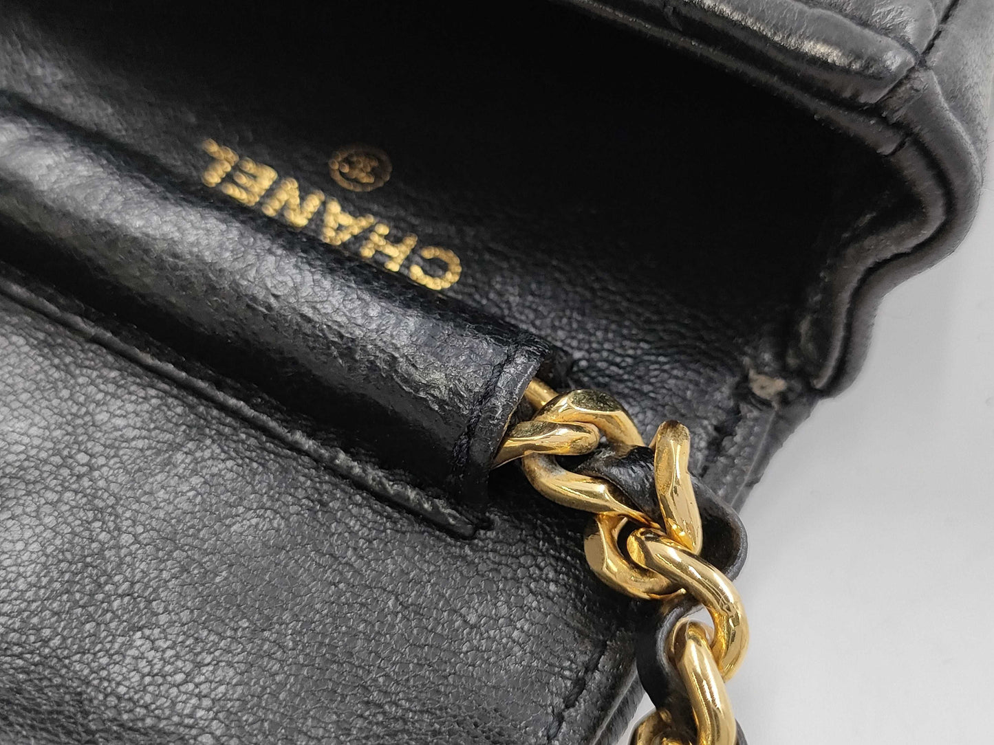 CHANEL Mini Matelasse Chain Shoulder Bag Lamb Shoulder Bag