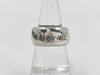 CHANEL logo ring silver ring