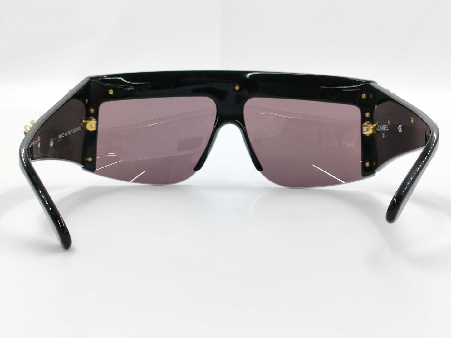 CHANEL Chain Sunglasses Black Sunglasses/Eyewear
