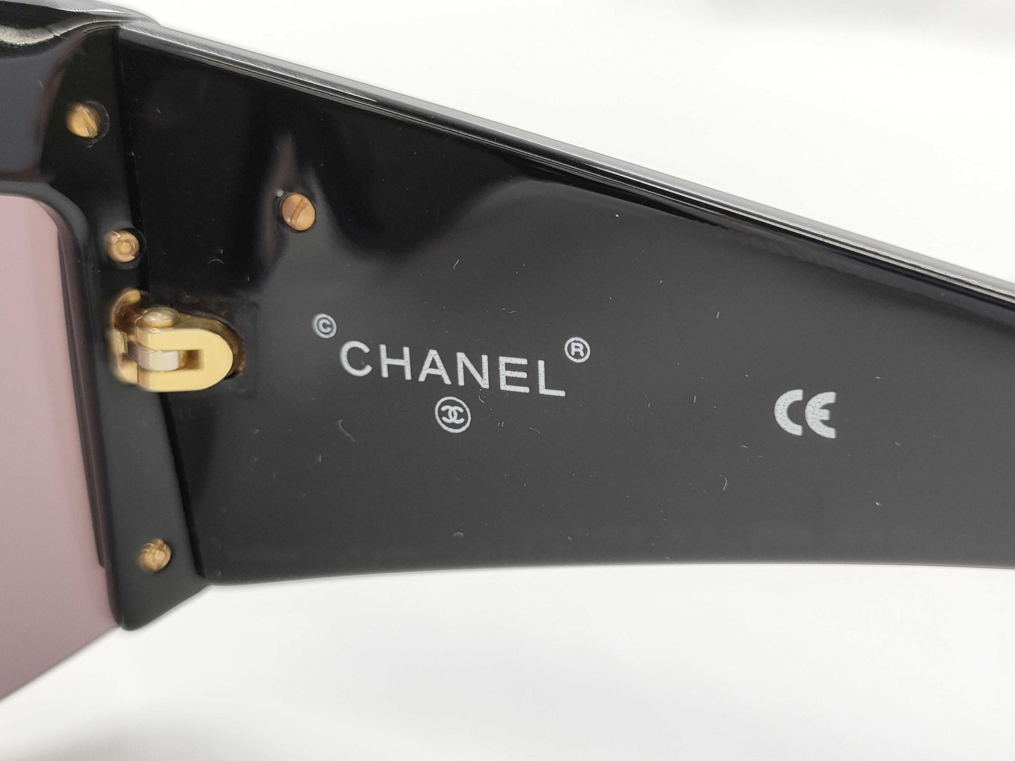 CHANEL Chain Sunglasses Black Sunglasses/Eyewear