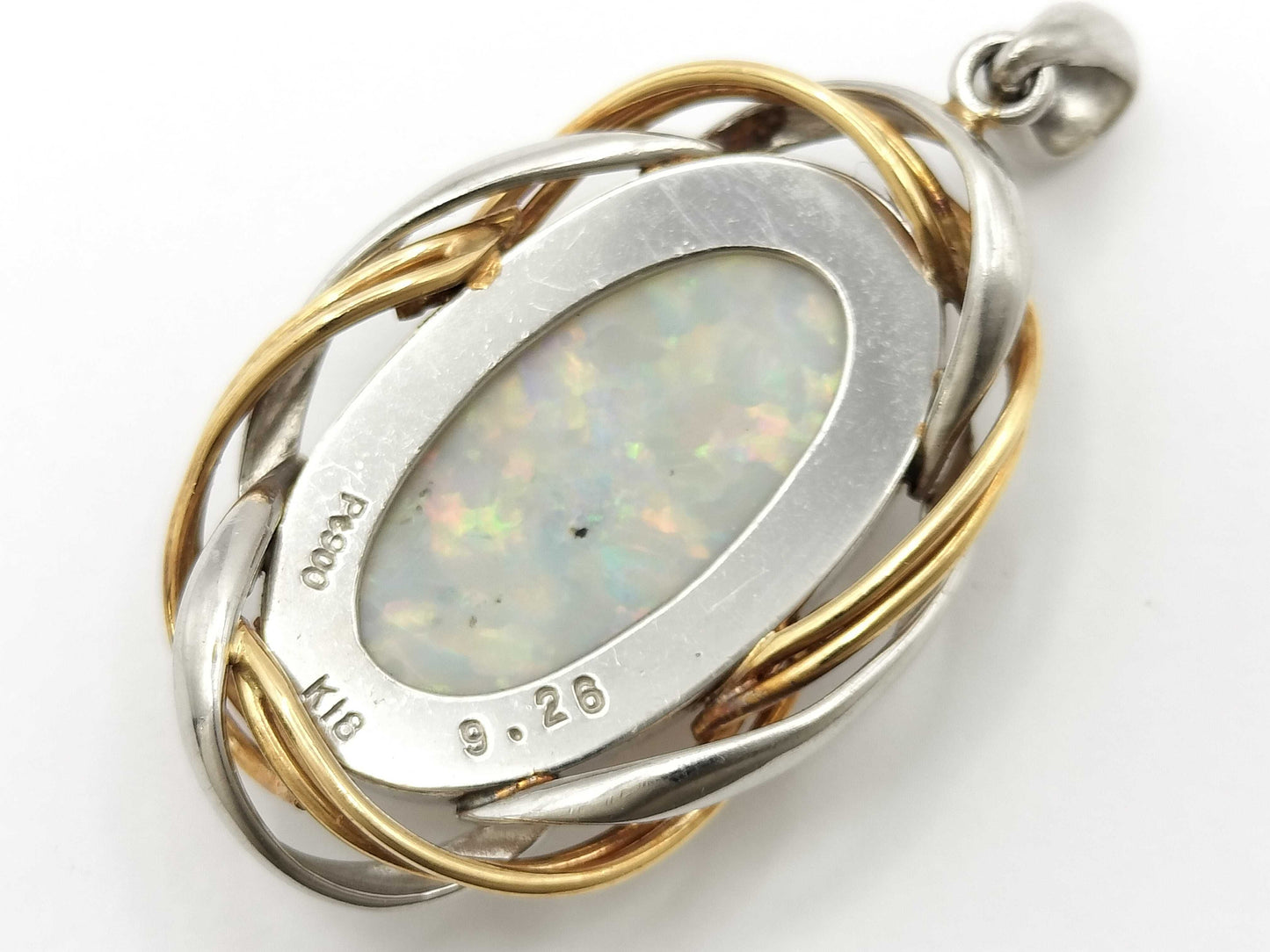 OP 9.26ct PT900/K18 8.6g Pendant Top