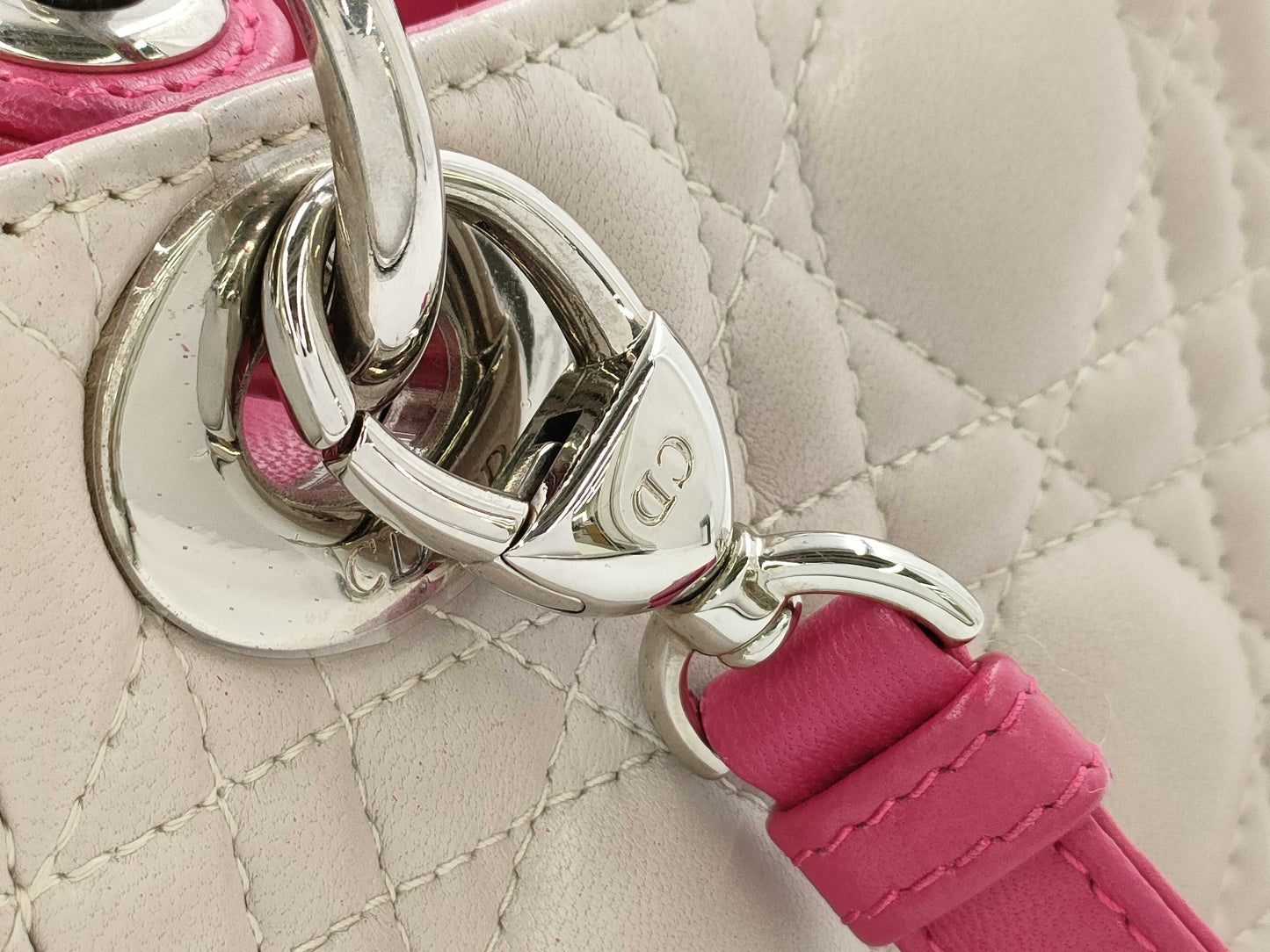 Dior Christian Dior Lady Dior Cannage Multicolor 2-way Handbag Shoulder Bag Handbag