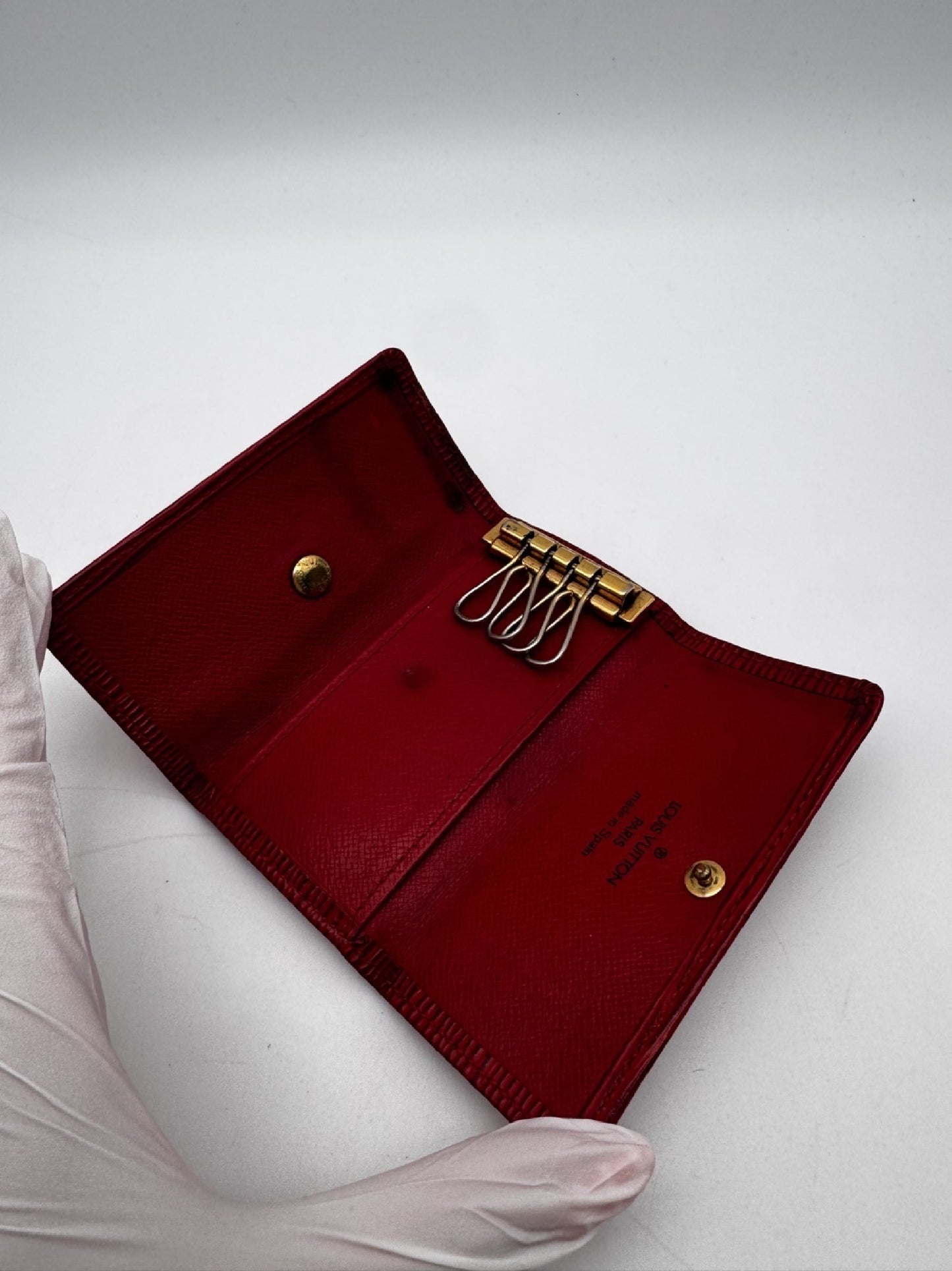 LOUIS VUITTON Red Key Case/Key Holder