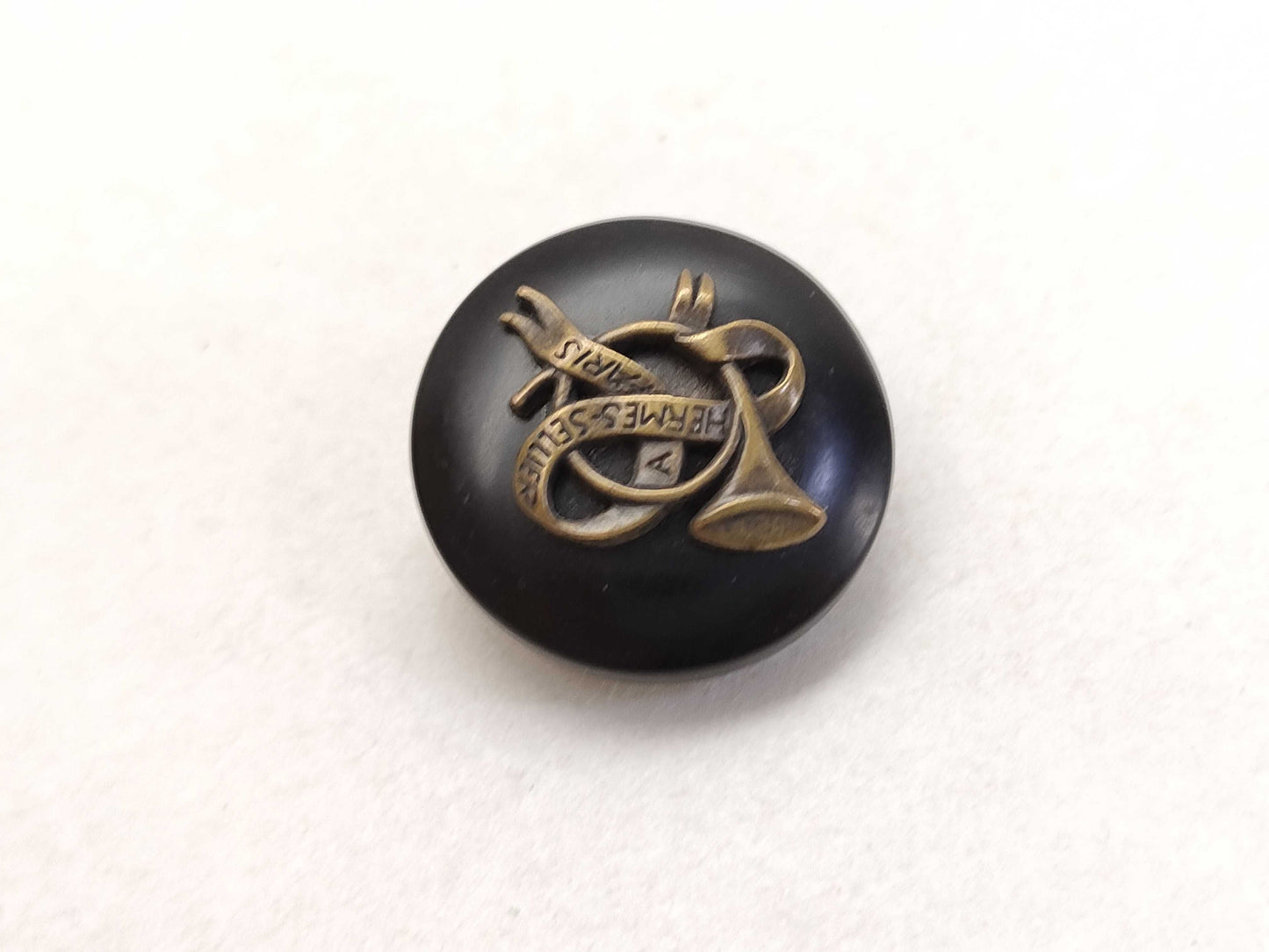 HERMES Horn Round Earrings