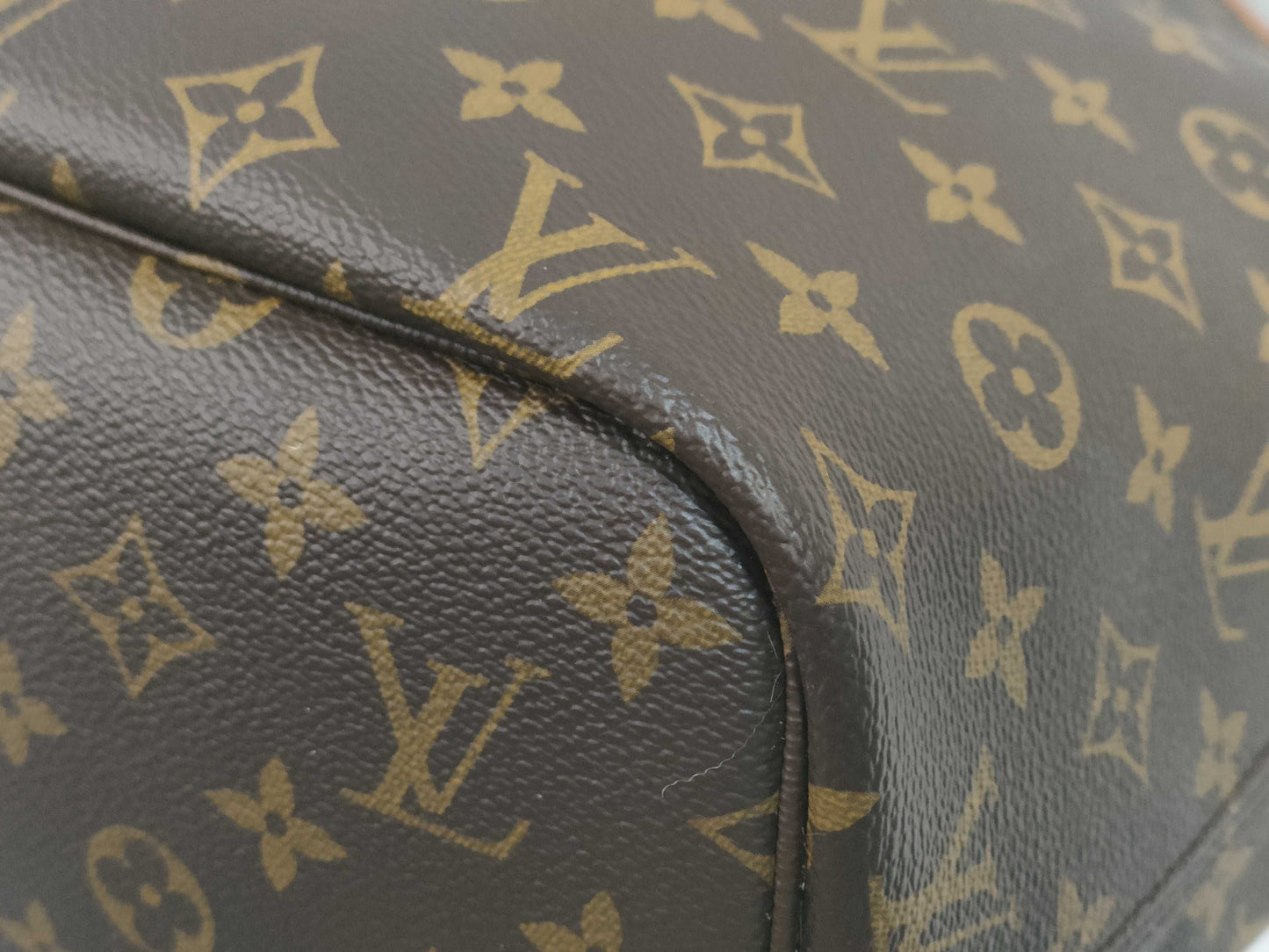 LOUIS VUITTON M12061 Monogram Reusable Neverfull Inside-Out MM Tote Bag with RFID Pouch
