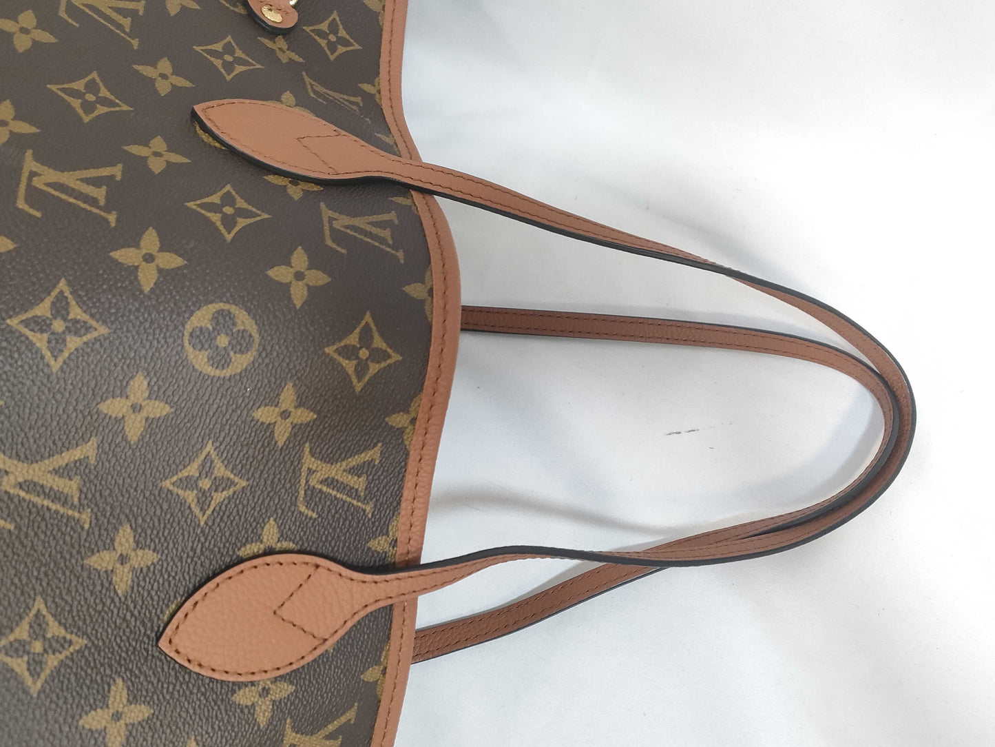 LOUIS VUITTON M12061 Monogram Reusable Neverfull Inside-Out MM Tote Bag with RFID Pouch