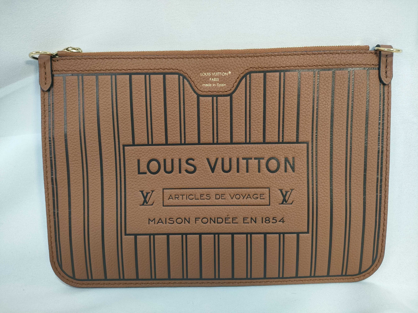 LOUIS VUITTON M12061 Monogram Reusable Neverfull Inside-Out MM Tote Bag with RFID Pouch