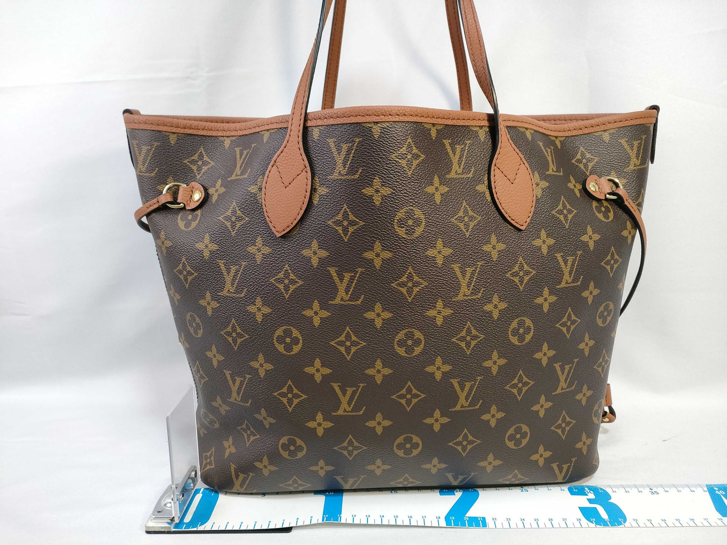 LOUIS VUITTON M12061 Monogram Reusable Neverfull Inside-Out MM Tote Bag with RFID Pouch