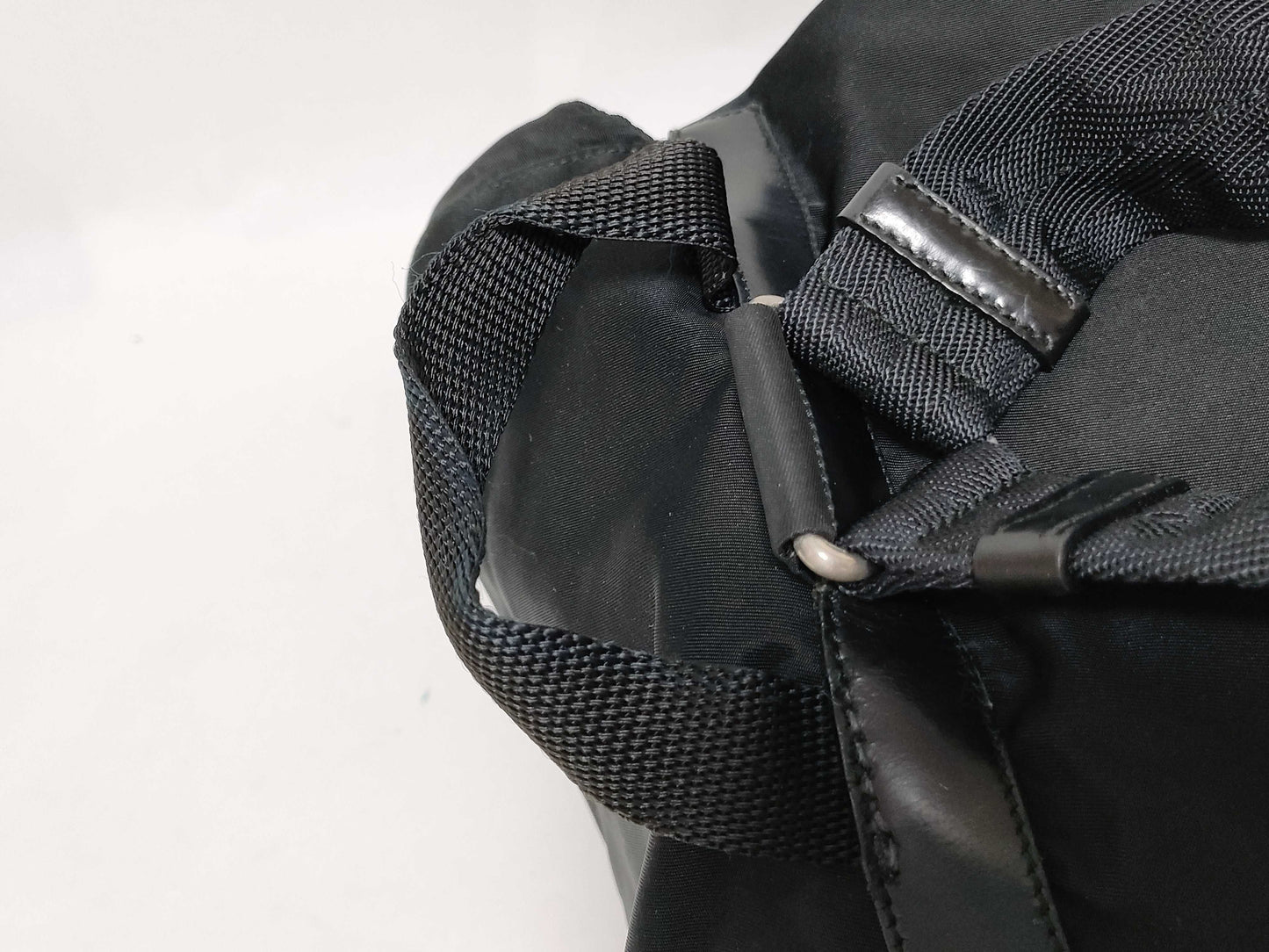 PRADA Nylon PRADA Nylon Triangle Plate Logo Backpack