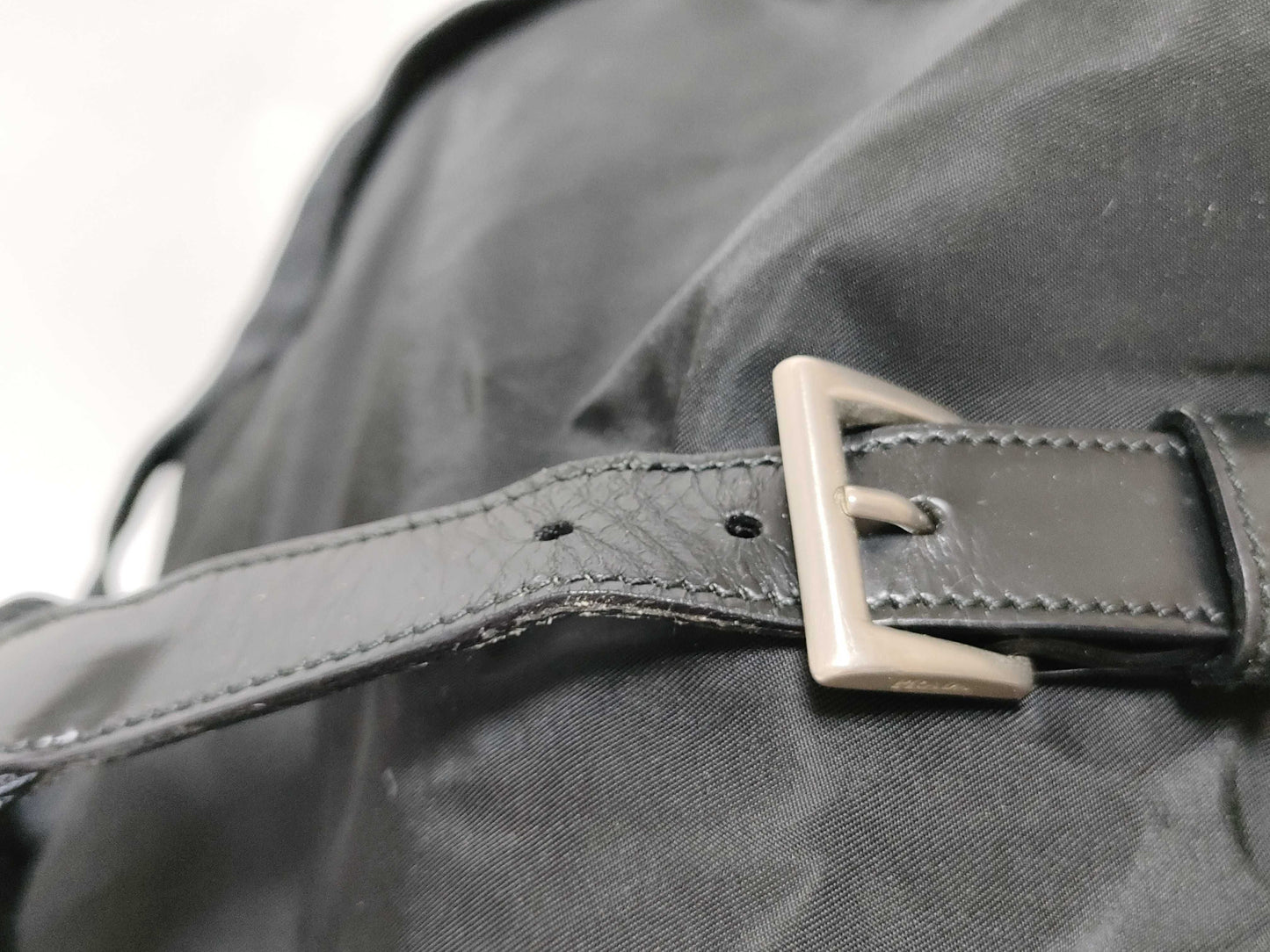 PRADA Nylon PRADA Nylon Triangle Plate Logo Backpack
