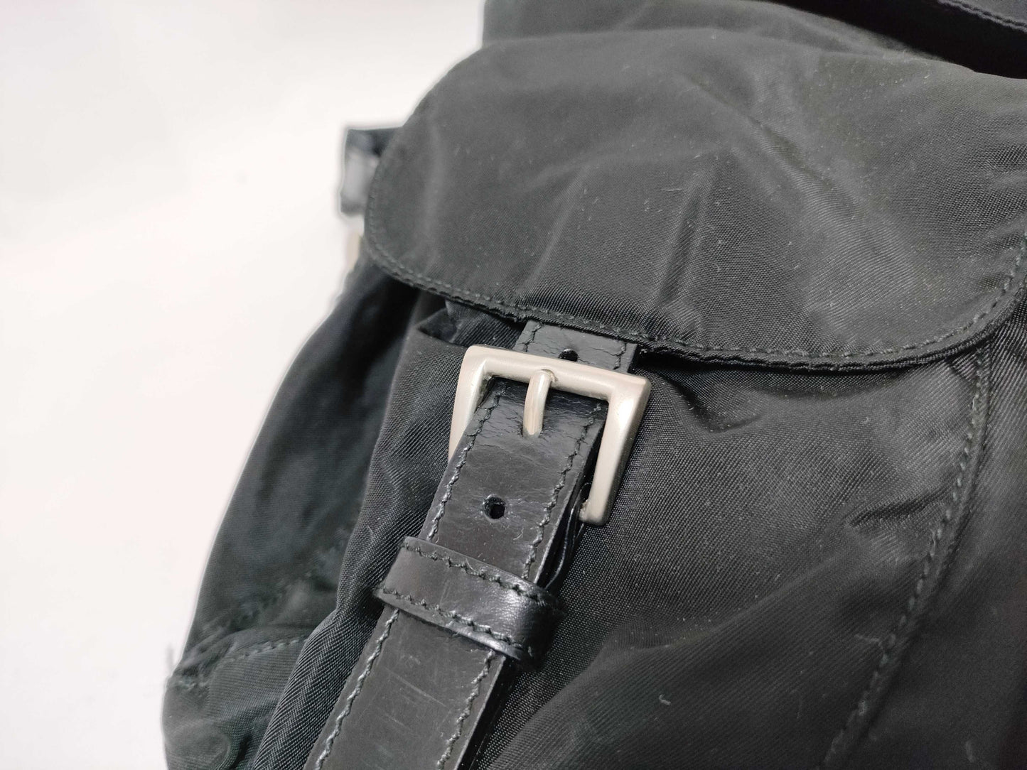 PRADA Nylon PRADA Nylon Triangle Plate Logo Backpack