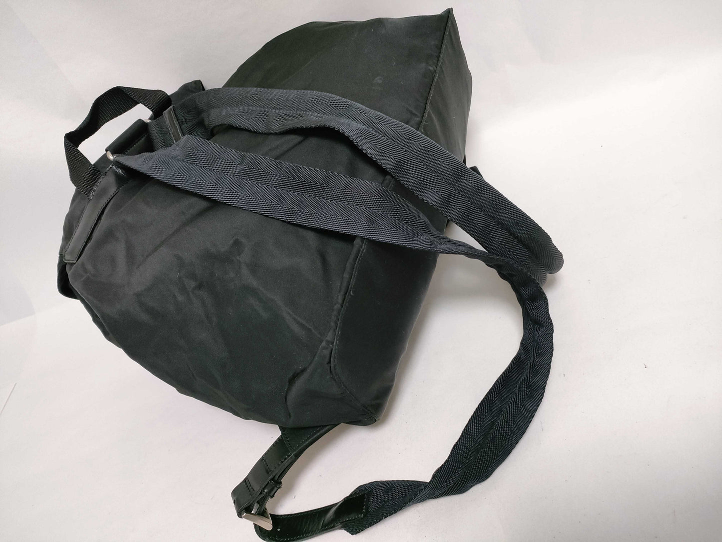 PRADA Nylon PRADA Nylon Triangle Plate Logo Backpack