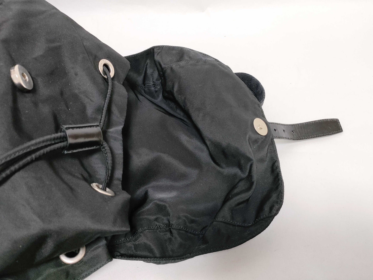 PRADA Nylon PRADA Nylon Triangle Plate Logo Backpack