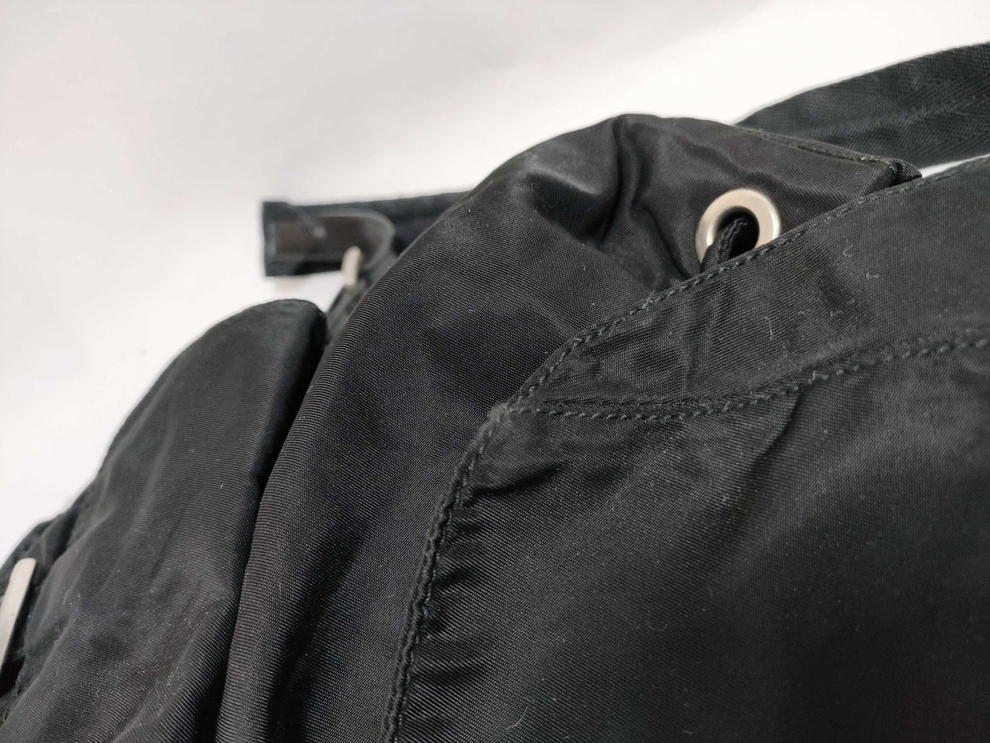 PRADA Nylon PRADA Nylon Triangle Plate Logo Backpack
