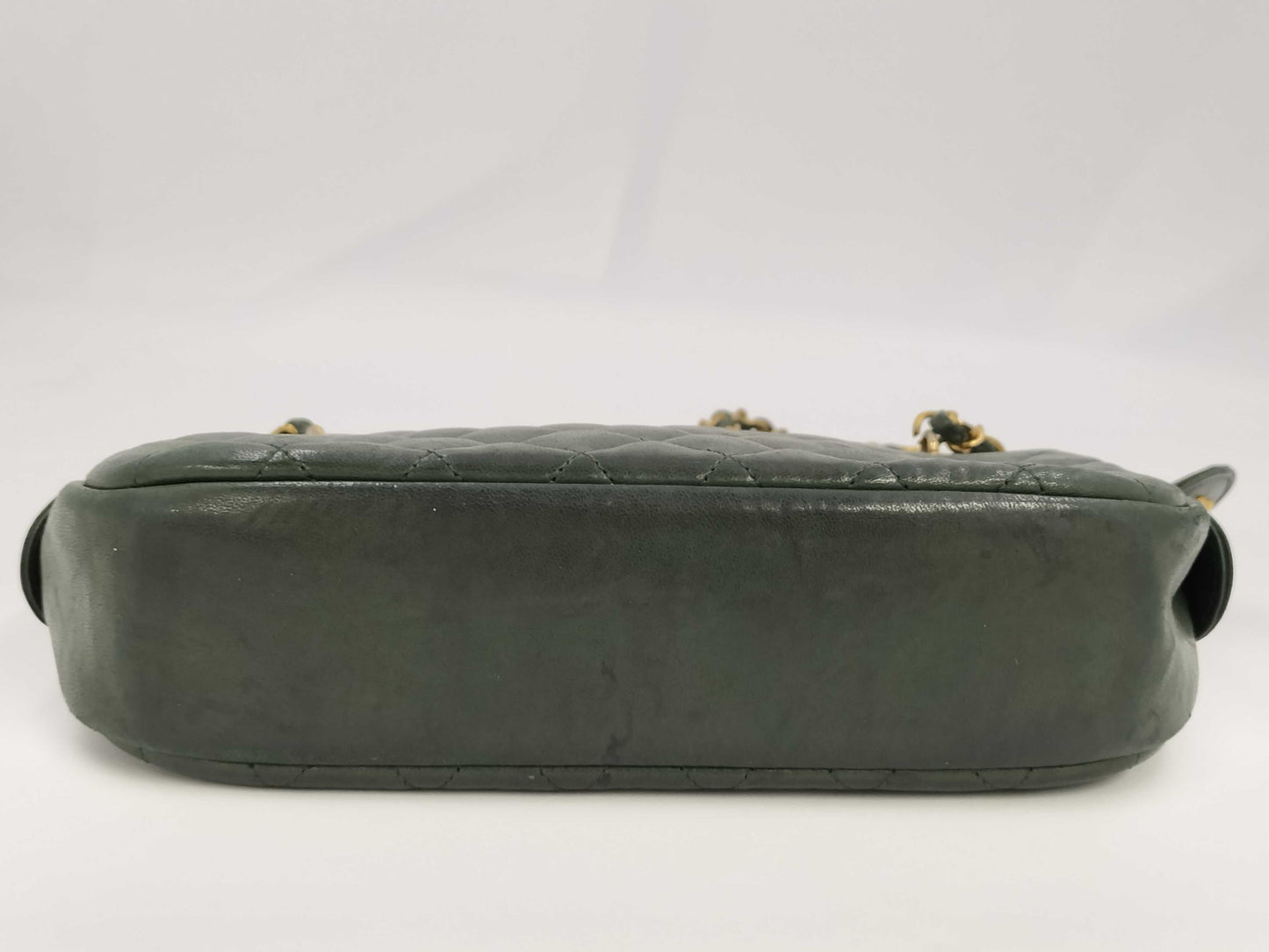 CHANEL CHANEL Matelasse Shoulder Bag Green with Seal