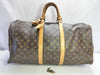 LOUIS VUITTON Monogram Louis Vuitton Keepall Bag Boston Bag
