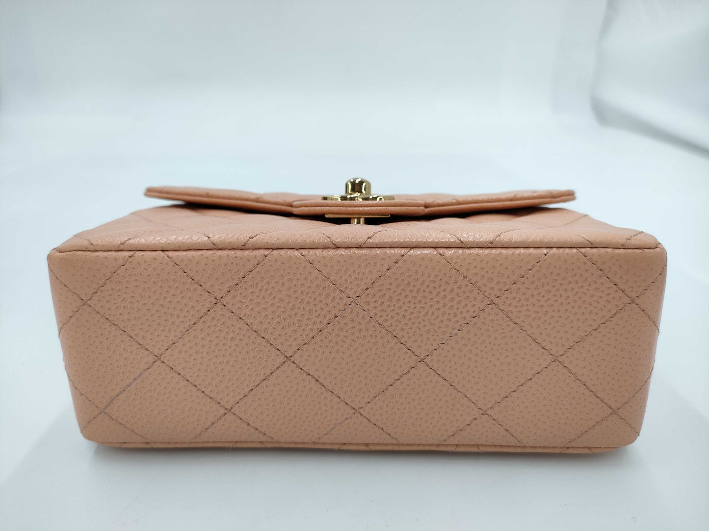 CHANEL CHANEL Mini Matelasse Caviar Skin Pink with Seal No. 8 Shoulder Bag