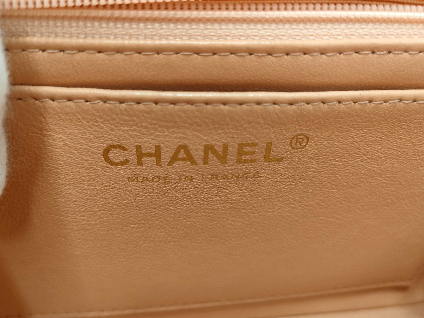 CHANEL CHANEL Mini Matelasse Caviar Skin Pink with Seal No. 8 Shoulder Bag