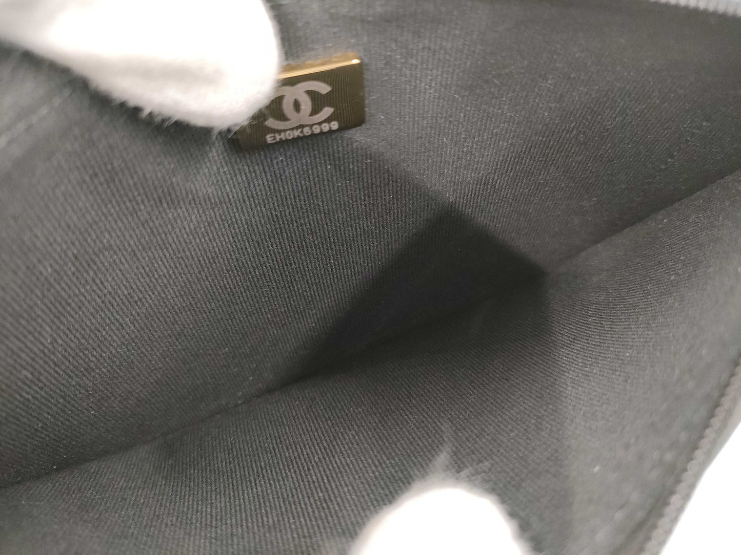 CHANEL CHANEL Lamb Mini Matelasse Shoulder Bag with Handle and Chain, Serial Number Plate Included