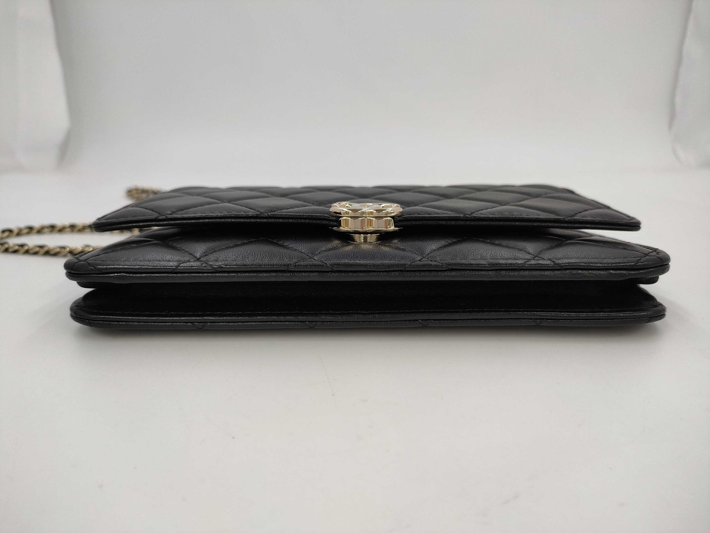 CHANEL CHANEL Lamb Mini Matelasse Shoulder Bag with Handle and Chain, Serial Number Plate Included