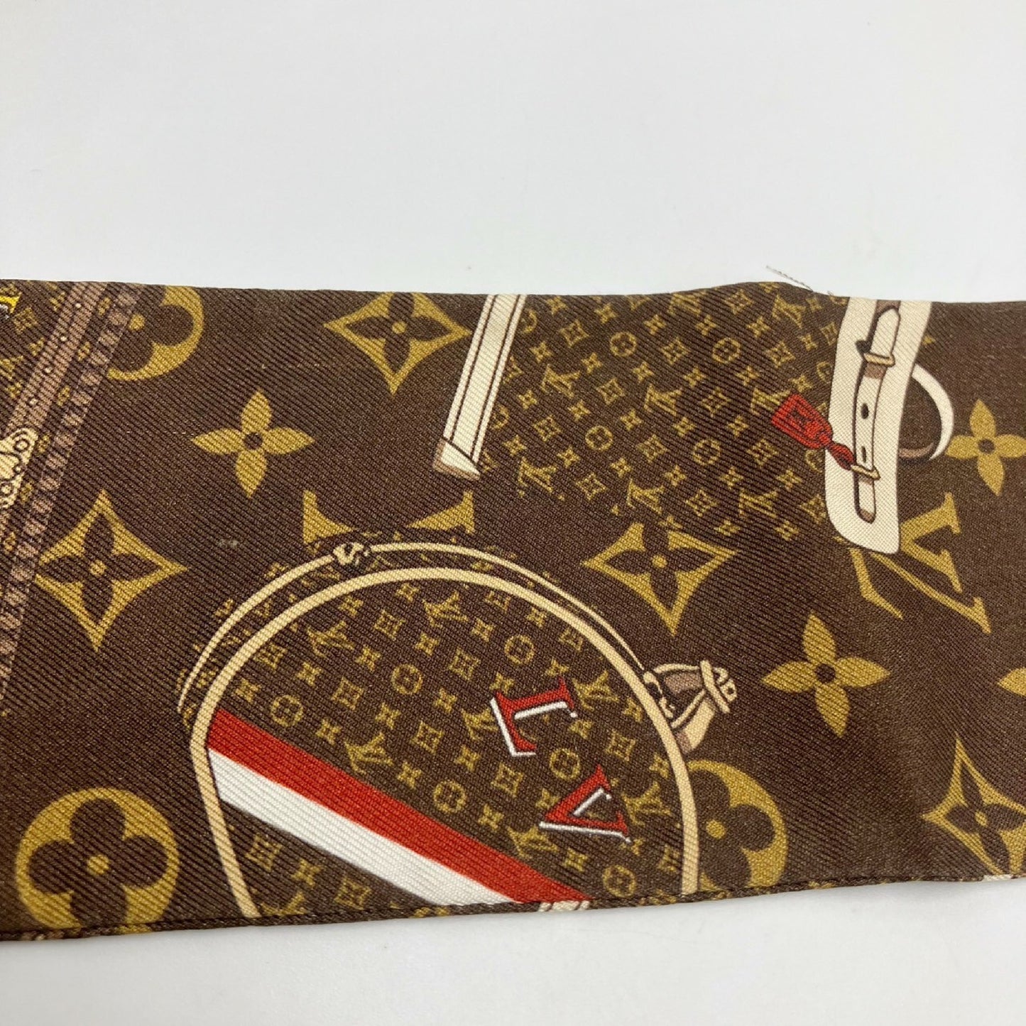 LOUIS VUITTON Bandeau Monogram Trunk Scarf