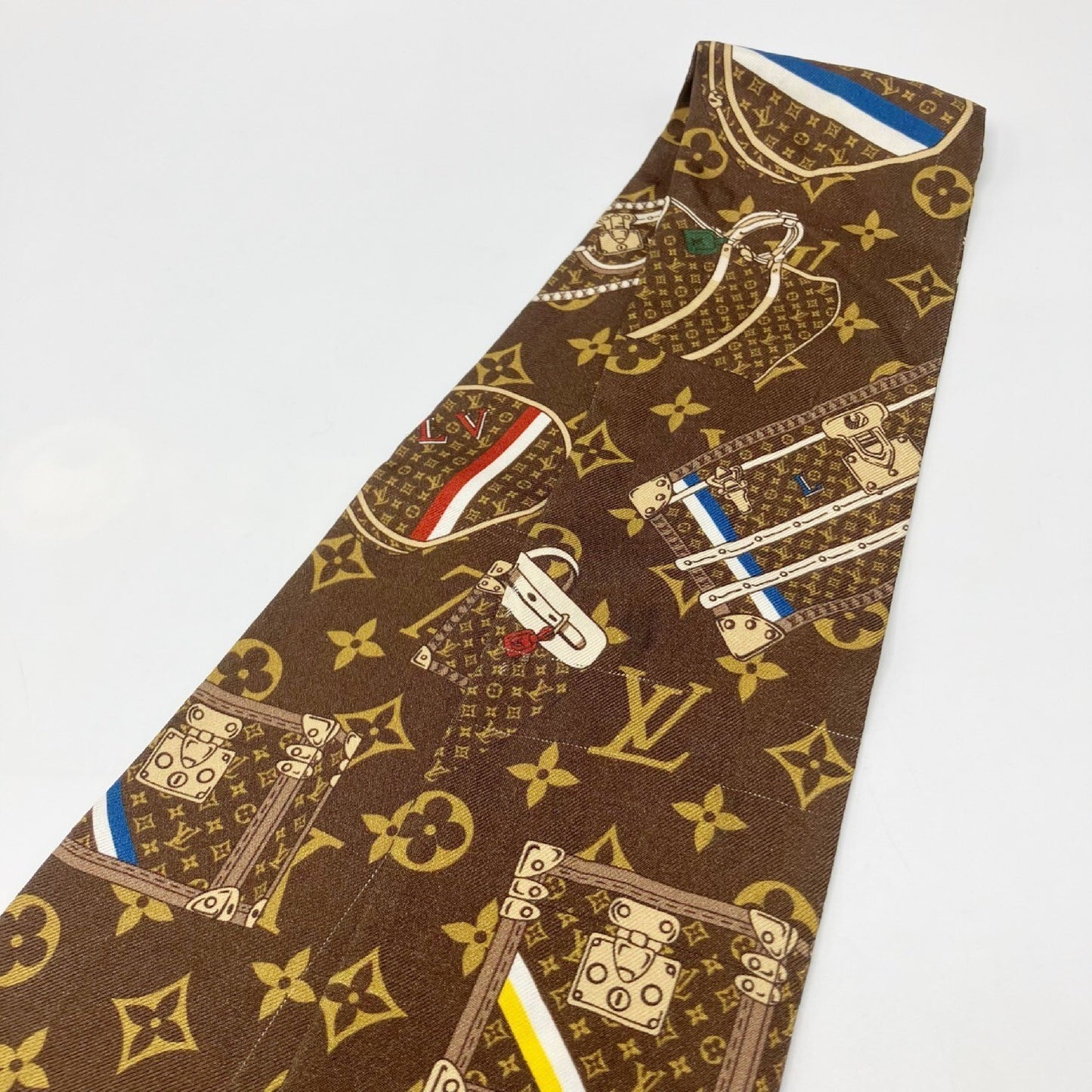 LOUIS VUITTON Bandeau Monogram Trunk Scarf