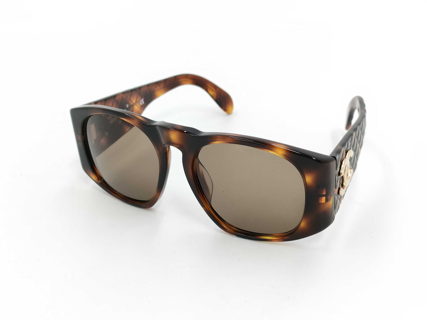 CHANEL Chanel Sunglasses Coco Mark Matelasse Tortoiseshell Pattern Sunglasses/Eyeglasses