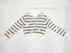 CHANEL CHANEL Knit Top P56171K07378 #38 Border Camellia Top